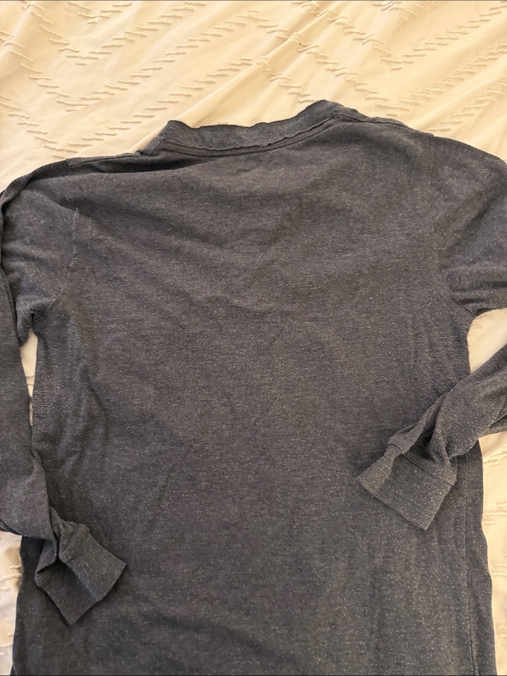 Long Sleeve Pittsburgh Steelers Henley - Men's Charcoal - Picture 6 of 9